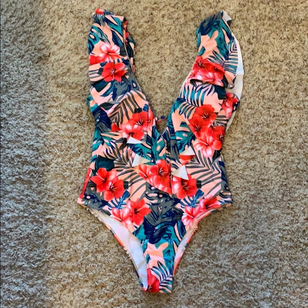 Floral One Piece Swimsuit